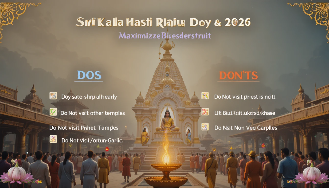 Sri Kalahasti Rahu Ketu Pooja Dos and Don’ts – Complete Checklist 2026