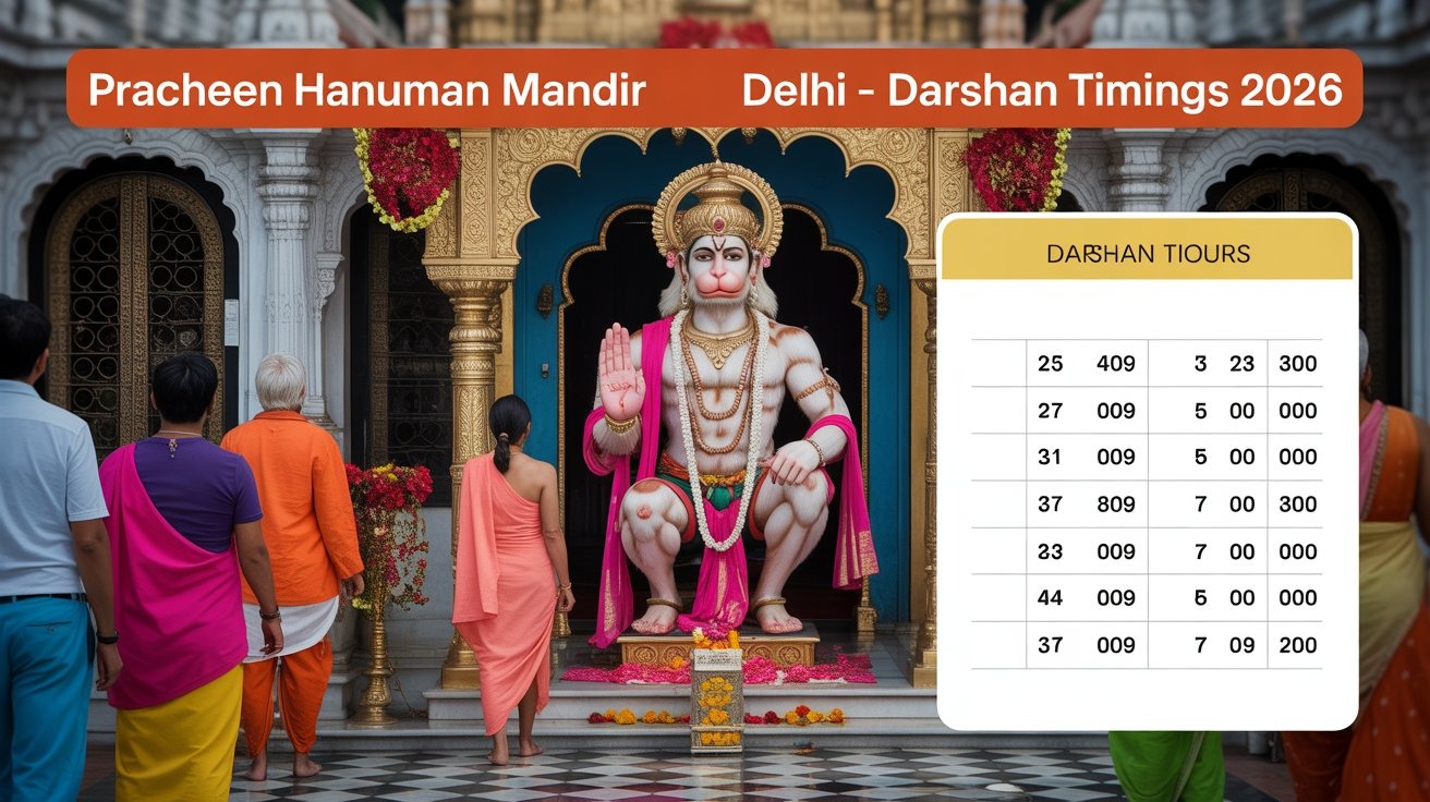 Pracheen Hanuman Mandir, Delhi – Darshan Timings & Temple Hours 2026